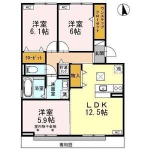 3LDK 間取り図
