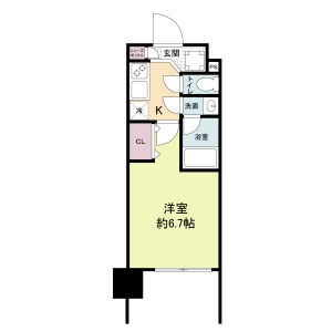 1K 間取り図