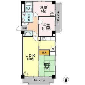 3LDK 間取り図