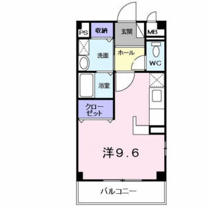 ワンルーム 間取り図