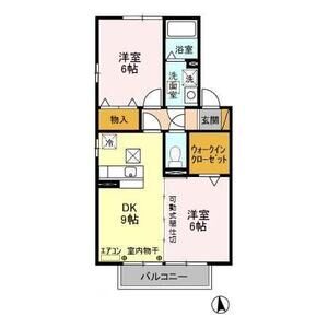 2DK 間取り図
