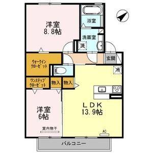 2LDK 間取り図