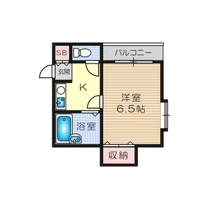 1K 間取り図