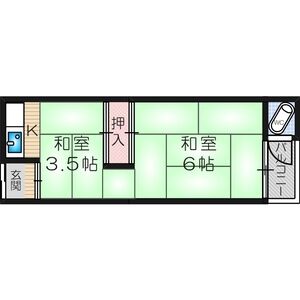 1DK 間取り図