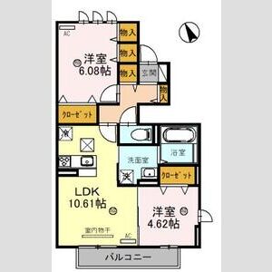 2LDK 間取り図