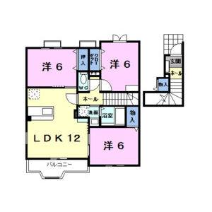 3LDK 間取り図