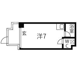 ワンルーム 間取り図