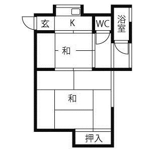 2K 間取り図