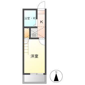 1K 間取り図