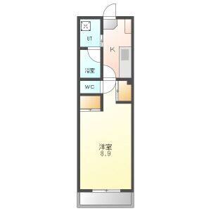 1K 間取り図
