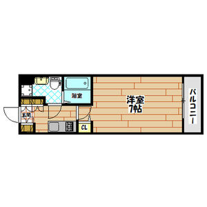 1K 間取り図