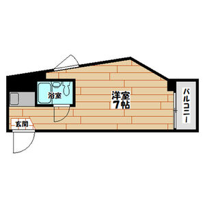 ワンルーム 間取り図