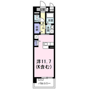 ワンルーム 間取り図
