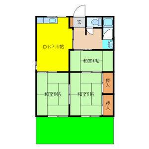 3DK 間取り図