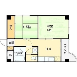 2DK 間取り図