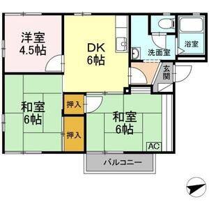 3DK 間取り図
