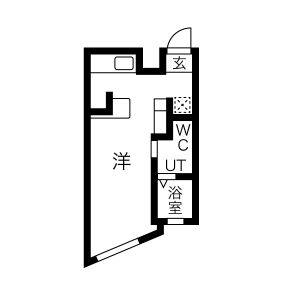 ワンルーム 間取り図