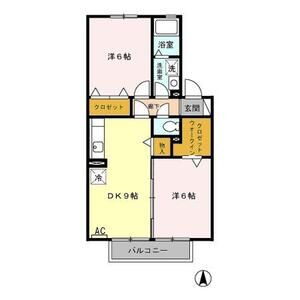 2DK 間取り図