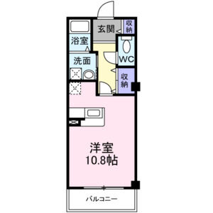 ワンルーム 間取り図