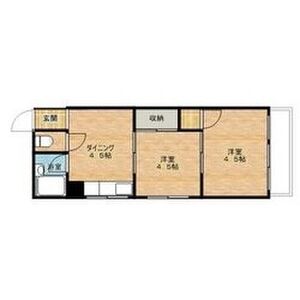 2DK 間取り図