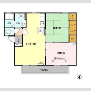2LDK 間取り図