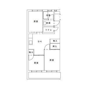 3DK 間取り図