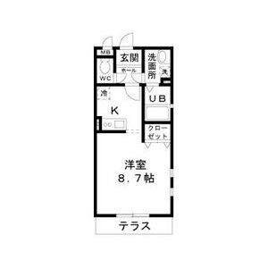 ワンルーム 間取り図