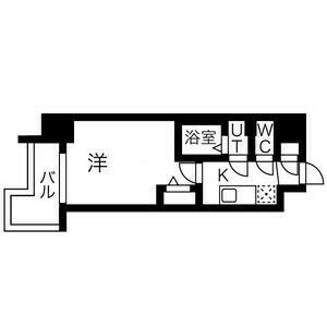 1K 間取り図