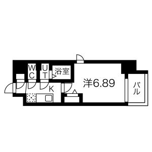 1K 間取り図