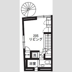 ワンルーム 間取り図