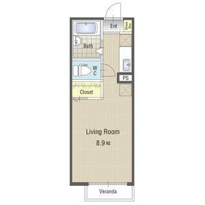 ワンルーム 間取り図