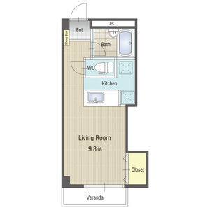 ワンルーム 間取り図