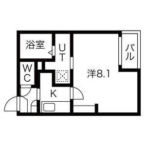 1K 間取り図