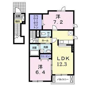 2LDK 間取り図