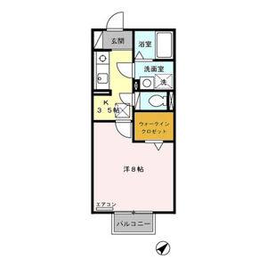 1K 間取り図