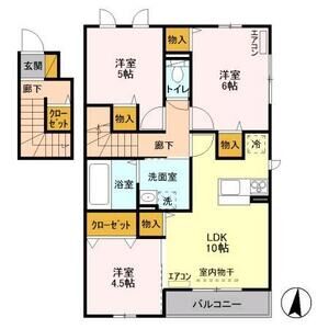 3LDK 間取り図