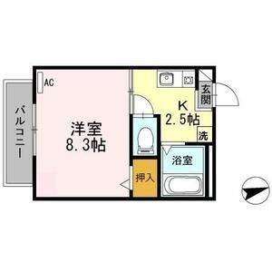 1K 間取り図