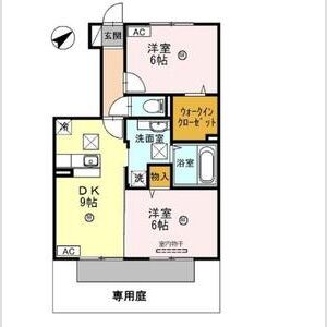 2DK 間取り図