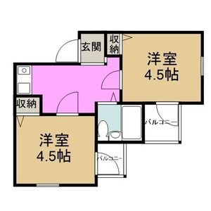 2K 間取り図