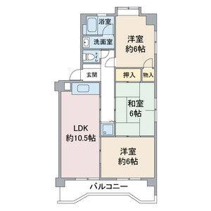 3LDK 間取り図