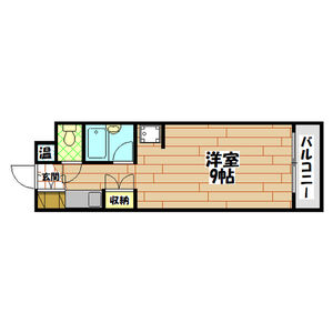 1K 間取り図