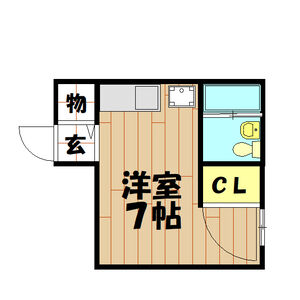 ワンルーム 間取り図