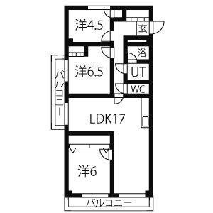 3LDK 間取り図