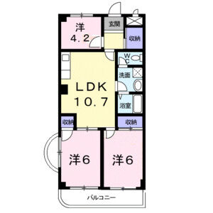 3LDK 間取り図