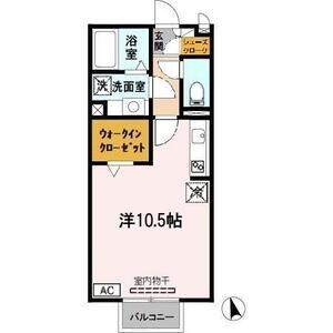 ワンルーム 間取り図