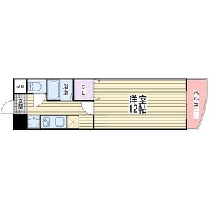 1K 間取り図