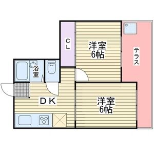 1DK 間取り図