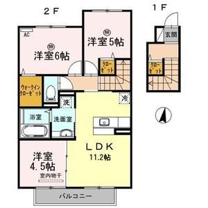 3LDK 間取り図