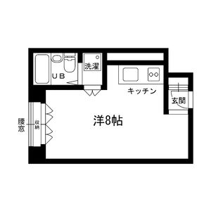 ワンルーム 間取り図