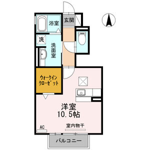 ワンルーム 間取り図